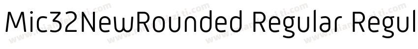 Mic32NewRounded Regular Regular字体转换